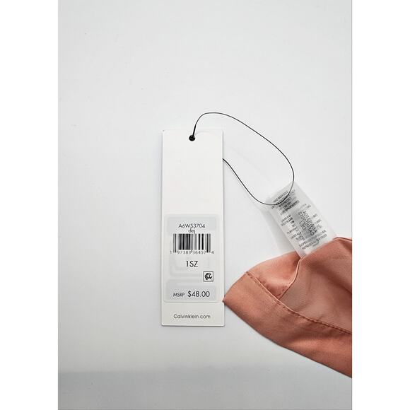 Calvin Klein Satin‎ Trim Chiffon  Evening Wrap One Size Desert Rose - Picture 4 of 4